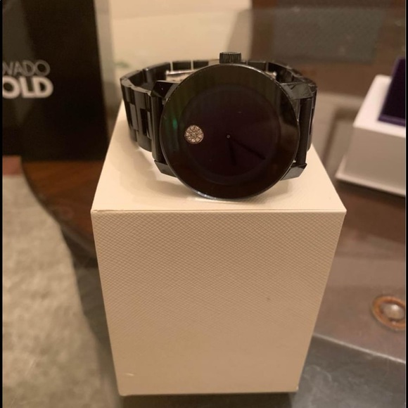 Movado bold ceramic watch , Navy blue - Picture 1 of 3